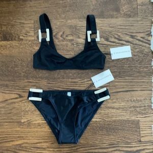 NWT Solid&Striped Bikini Swim